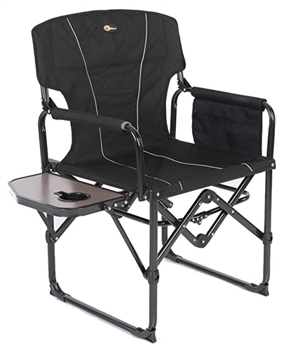 Faulkner 52284 Folding Director Camping Chair - Black Questions & Answers