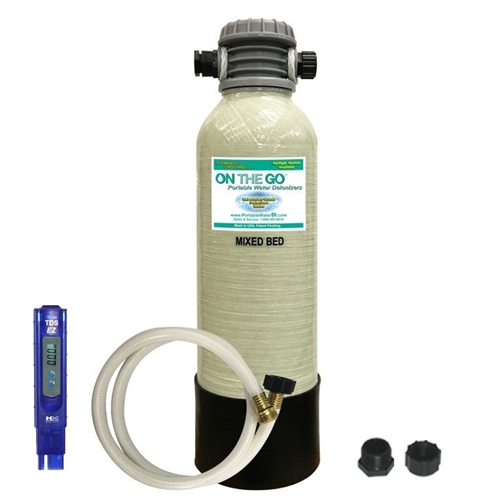 On The Go Portable Mixed Bed Water Deionizer With Brass Fittings Questions & Answers