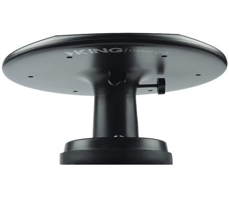 What is the mileage range of signal reception for the OmniGo RV antenna? 