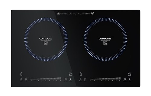 What are the dimensions and voltage of RR-20EA induction cooktop
