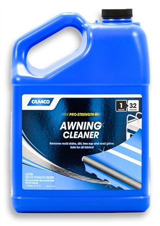 Will Camco mildew stain remover be  xxxx  my lawn if it gets on it while cleaning my awning on our camper?