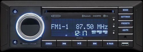 How to set the time on the JWM70A RV stereo?