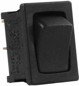 JR Products 12781-5 Multi-Purpose Single Rocker Mini Switch 5 Pack - Black. i need a momentary switch in this size