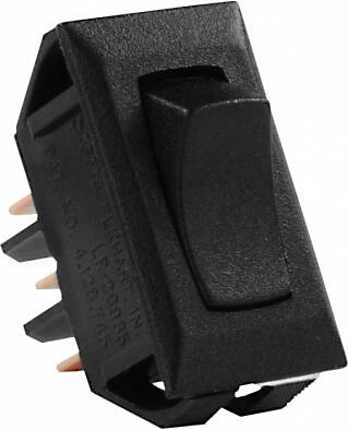JR Products 12665 Multi-Purpose Single Rocker On/Off/On Switch - Black Questions & Answers