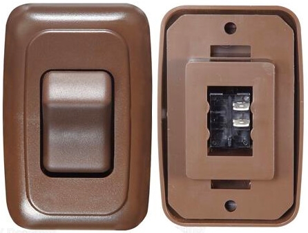 RV Designer S631 DC SPST Single Contoured Rocker Switch - Brown Questions & Answers