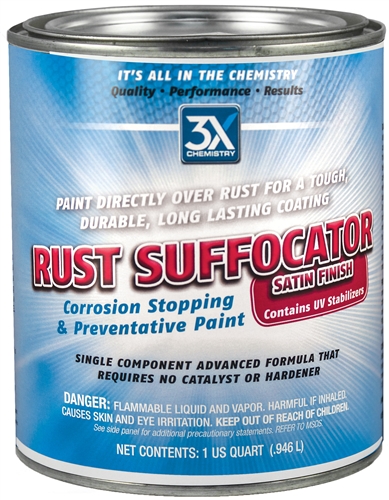 3X Chemistry 126 Rust Suffocator - 1 Quart - Satin Questions & Answers