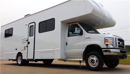 We have a 1998 Four Winds (Dutchman) Class C Motorhome Ford 450 Triton, what is the best leveling system to install