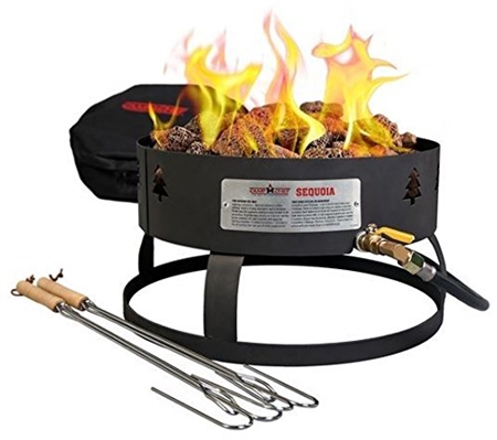 Can this fire pit be used with a 10 lb tank of propane?