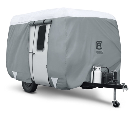 Would this cover fit on 16' Coachmen, Clipper 16FB? it has a door at the rear side of the camper.