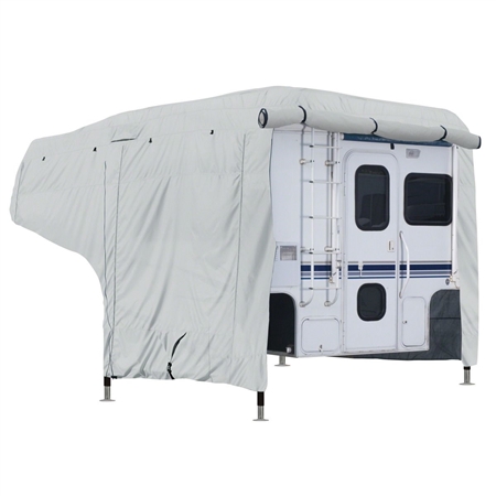 Classic Accessories 80-259-151001-00 Gray PermaPro Heavy Duty Camper Cover - Model 2 - 10'-12' Questions & Answers