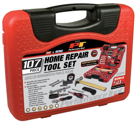 Where is the Performance Tool W1532 107 Piece Home And Auto Tool Set made? 