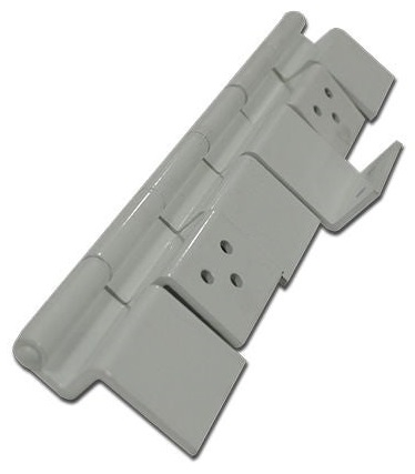 What hardware is used and what is the size and quantity needed per hinge, cant use existing rivets?