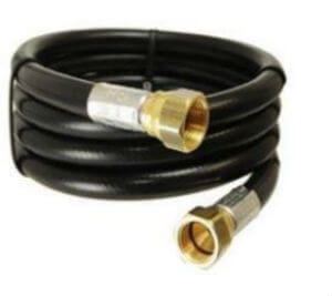 On the  MER611-40 LP hose, will the 1/2" FFS connector fit 1/2 MIP black pipe?