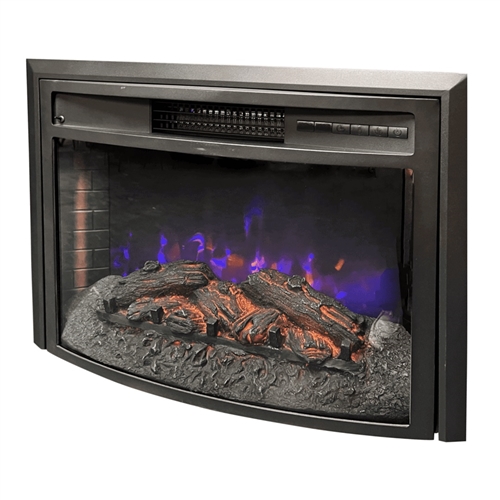 Greystone Curved Insert Electric Fireplace - 26'' Questions & Answers