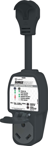 Surge Guard 44280 Portable RV Surge Protector with Enhanced Diagnostics - 30 Amp Questions & Answers