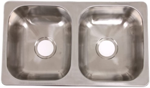 LaSalle Bristol 13TLSB27167 RV Drop-In Double Bowl Kitchen Sink - 27'' X 16'' Questions & Answers