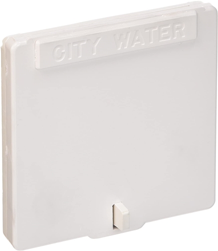 Zebra RV RC146C Fresh Water Inlet With Hinged Lid, 3-1/2'' x 3-1/2'', Colonial White Questions & Answers