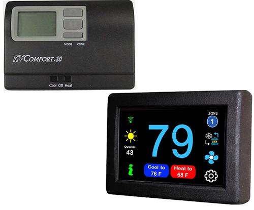 Micro-Air ASY-354-X01-C EasyTouch RV 354C Touchscreen Thermostat With Bluetooth - Black  Does it control 2 units