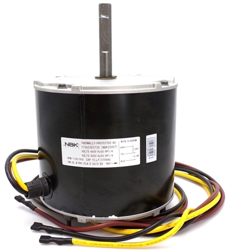 Genteq 3S052 Condenser Fan Motor, 1100/900 RPM, 460V, 1/4 HP Questions & Answers