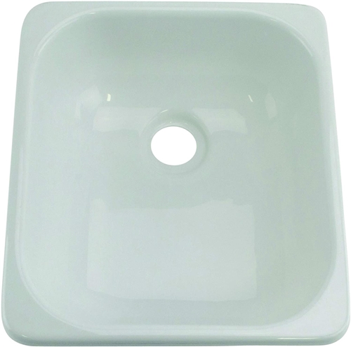 Lippert 209630 RV Single Square Galley Kitchen Sink - 13'' x 15''- White Questions & Answers