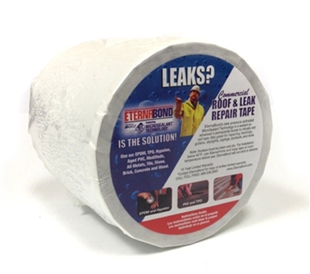 Eternabond RoofSeal UV Stable RV Roof And Leak Repair Tape, 4'' x 25', White Questions & Answers