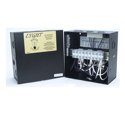 What transfer switch device supplies the 120 VDC for coil actuation?