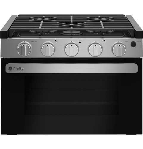 GE Profile 17'' Drop-In RV Gas Range Oven, Stainless Steel/Black Matte Questions & Answers