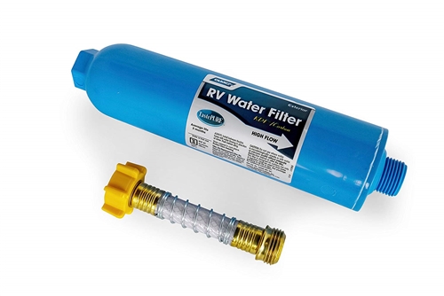 Camco 40043 TastePURE KDF/Carbon Water Filter With Hose Protector Questions & Answers
