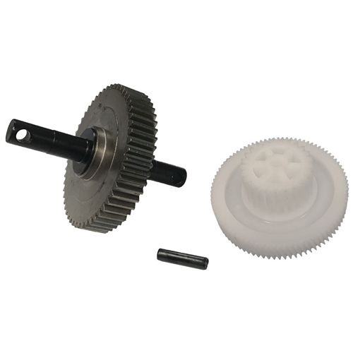 My gears are the exact dimensions for Lippert 045-191072, but my plastic gear has 84 teeth on the larger gear
