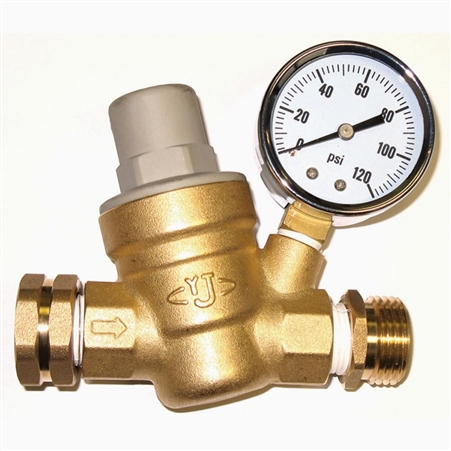 on the Valterra A01-1117VP Adjustable Water Regulator do you adjust the pressure with the water flowing or what?