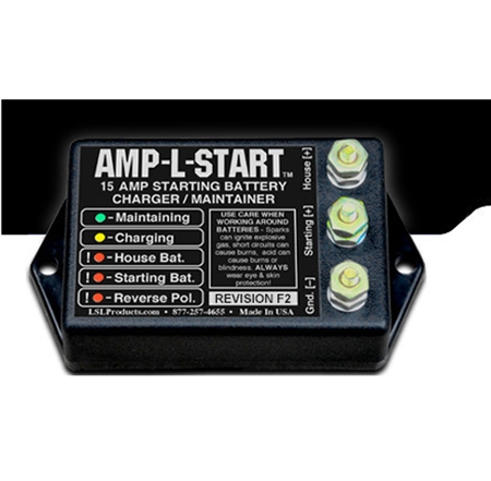 My 15 amp amp-l-start charger seems to always say charging with new starting batteries? 