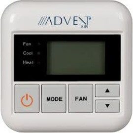How does the Advent Air ACTH12 thermostat wire up to the furnace mounted under the fridge? 