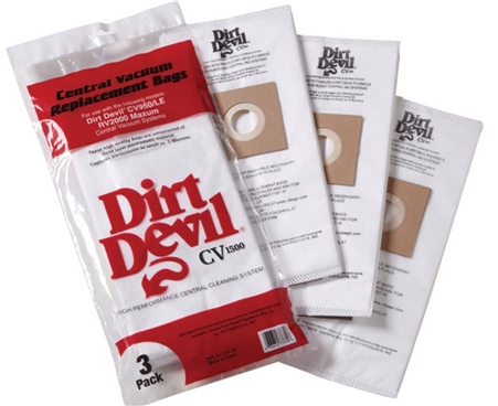 How large (gallons) are the Dirt Devil vacuum bags?