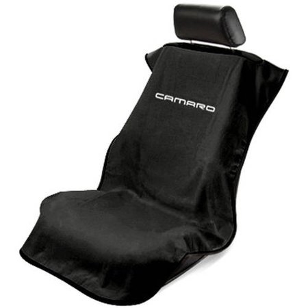 Seat Armour Seat Towel with Camaro Logo - Black Questions & Answers