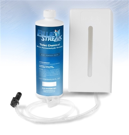 Hello, can you use this blue streak system with a spray hose connected to the same toilet?