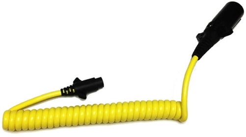 HitchCoil 95-12488-02 7-Way Round Female To 4-Way Round Female - 6 Ft - Yellow Questions & Answers
