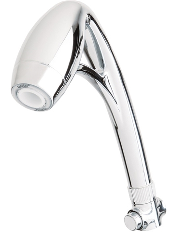 Is this showerhead Chrome colored plastic or is it actually Chrome?  Does it have a metal hose or plastic one?
