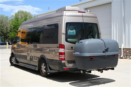 Will the cargo box telescope far enough for both doors to open on a sprinter Airsteam van?Doors are larger than 31”