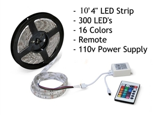 U Camp LED90RGB01 Rollumup 10' LED Light Strip With Remote Questions & Answers