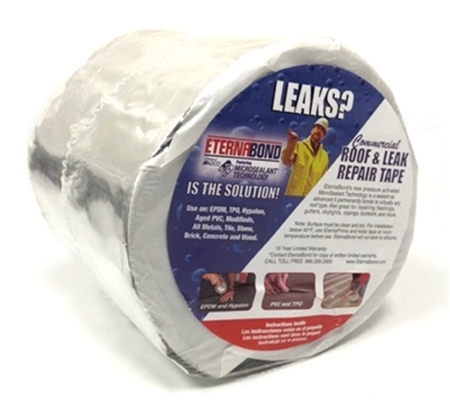 Eternabond RoofSeal UV Stable RV Roof And Leak Repair Tape, 4'' x 25', Gray Questions & Answers