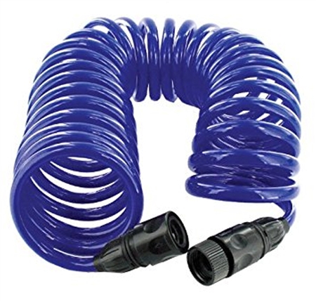 Are these plastic fittings of this RV water hose? What is the pressure rating? and does it come in white as well?
