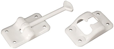 RV Designer E231 Entry Door Holder - White - 3-1/2'' Questions & Answers