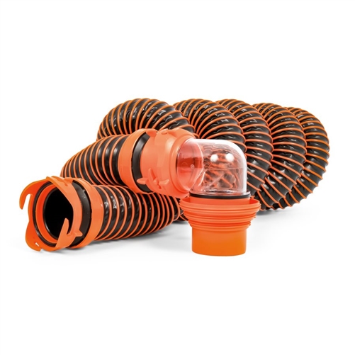 Will the Camco 39861 RhinoEXTREME RV Sewer Hose Kit - 15' fit in a 4" rv bumper?