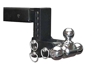 B&W TS10047B Tow & Stow Tri-Ball Trailer Hitch Mount - 3'' Drop Questions & Answers