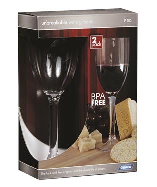 Camco 43861 Polycarbonate Wine Glasses - 9 Oz - 2 Pack Questions & Answers