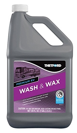 does the Thetford 32517 1 Gallon RV Wash & Wax product remove black streeks