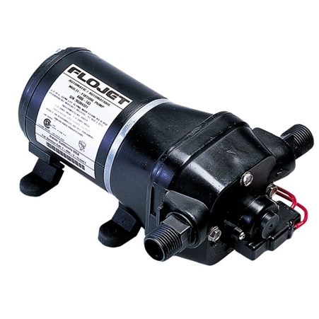 Does the FloJet 4406-143A pump come with 90 degree inlet/outlet fittings?