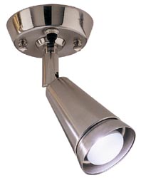 What is the swivel range of motion on RV reading lights by Gustafson?