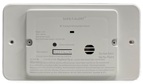 Safe-T-Alert Series 25 CO RV Gas Alarm With Trim Ring - White Questions & Answers