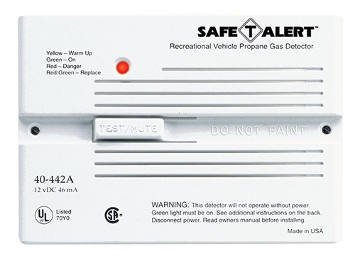 Safe-T-Alert 40-442-P-WT 40 Series Propane/LP Gas Detector - Flush Mount - White Questions & Answers